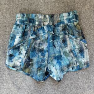 Lululemon Tracker Short V MR 4" Sun Sazed Multi Blue W7AHVS 4